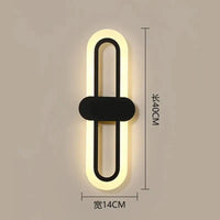 Lampe ovale en acrylique LED pour une décoration tendance | Marco Lucetti Noir / Blanc froid (5 500-7 000 K).