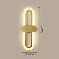 Lampe ovale en acrylique LED pour une décoration tendance | Marco Lucetti Or / Blanc froid (5 500-7 000 K).