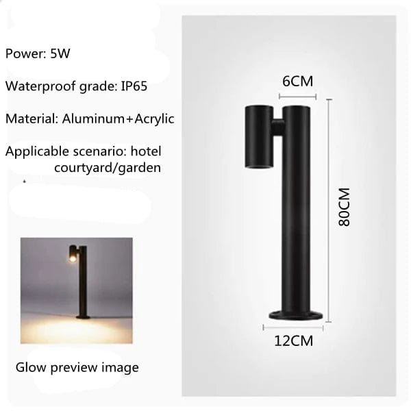 Lampe pelouse LED extérieure de luxe pour éclairage paysager de qualité supérieure | Marco Lucetti