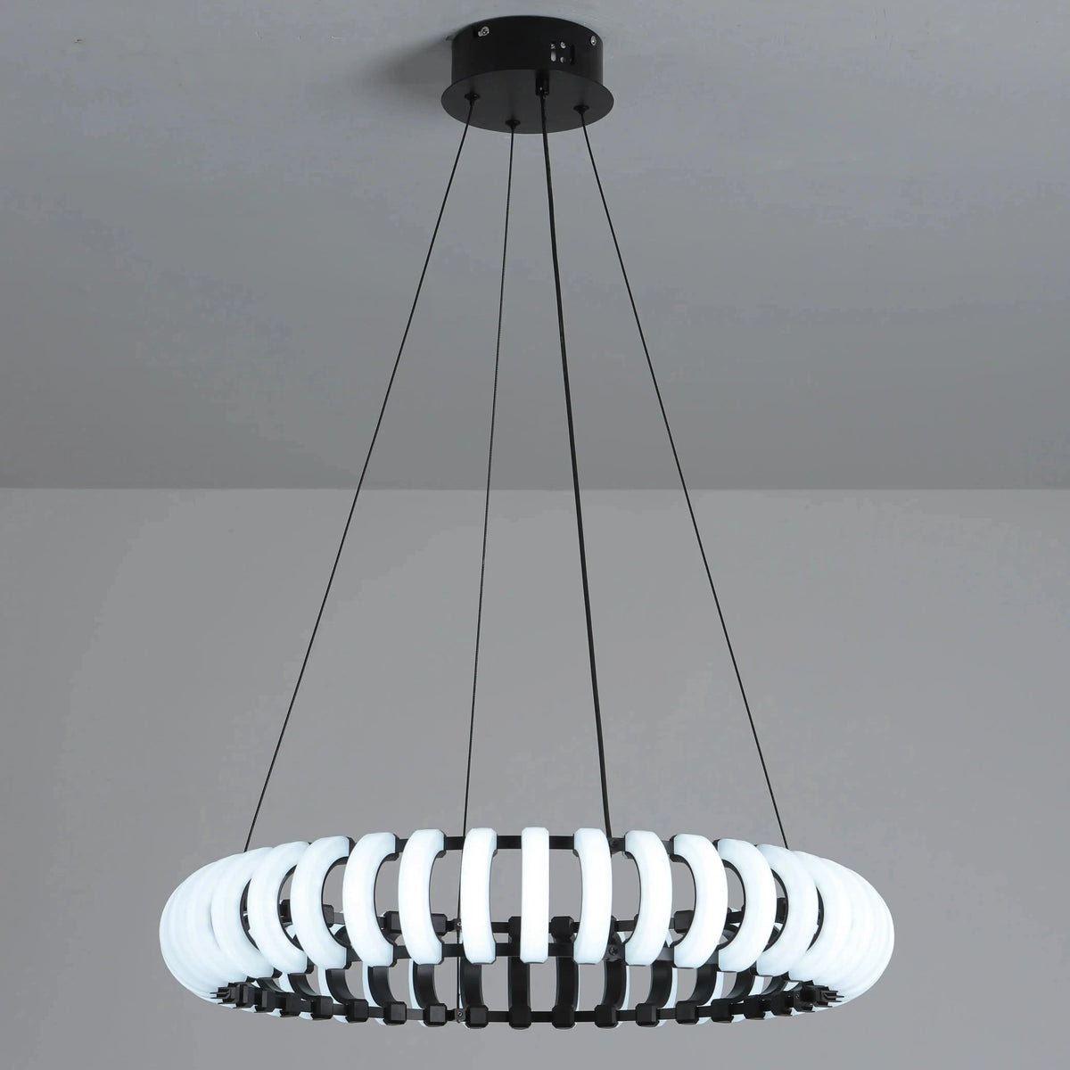 Lampe Pendante Design Moderne LED Ronde Nordique Atmosphère Décorative | Marco Lucetti D60cm / 3 couleurs / CHINE