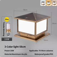 Lampe pilier LumiLED étanche E27 | Marco Lucetti Câblage-58CM / Noir