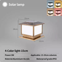 Lampe pilier LumiLED étanche E27 | Marco Lucetti Solaire-15CM / Noir