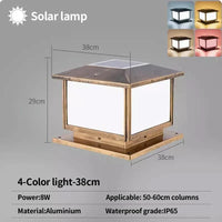 Lampe pilier LumiLED étanche E27 | Marco Lucetti Solaire-38CM / Noir