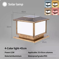 Lampe pilier LumiLED étanche E27 | Marco Lucetti Solaire-45CM / Noir