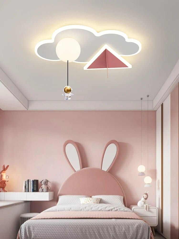 Lampe Plafonnier Enfant Astronaute Avion Nuage. | Marco Lucetti