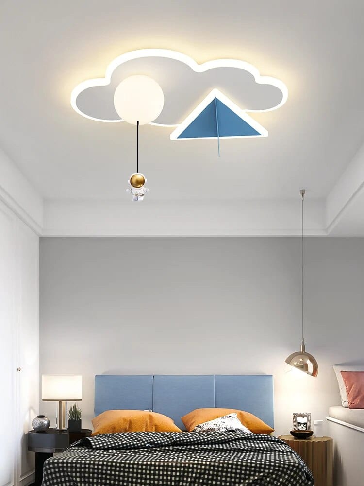 Lampe Plafonnier Enfant Astronaute Avion Nuage. | Marco Lucetti