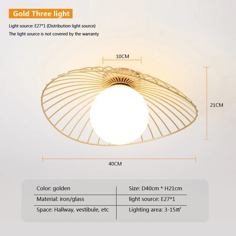 Lampe Plafonnier Nordique en Verre Solide | Marco Lucetti Lumière trichromatique2