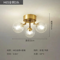 Lampe plafonnier Verre Boule Éclat | Marco Lucetti 3 têtes