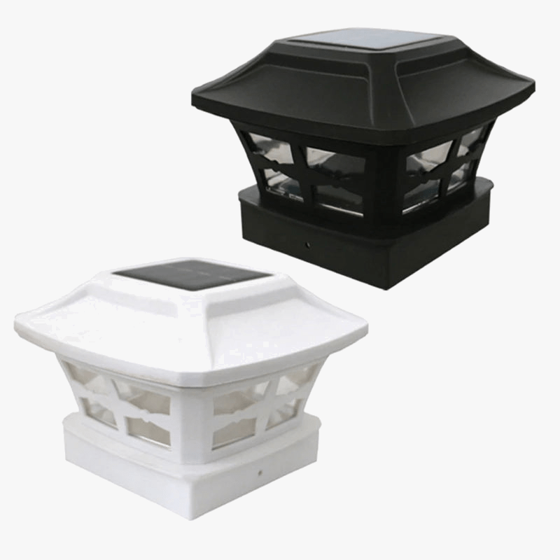 Lampe poteau solaire pour poteaux en bois 4X4, blanc chaud | Marco Lucetti Titre par défaut