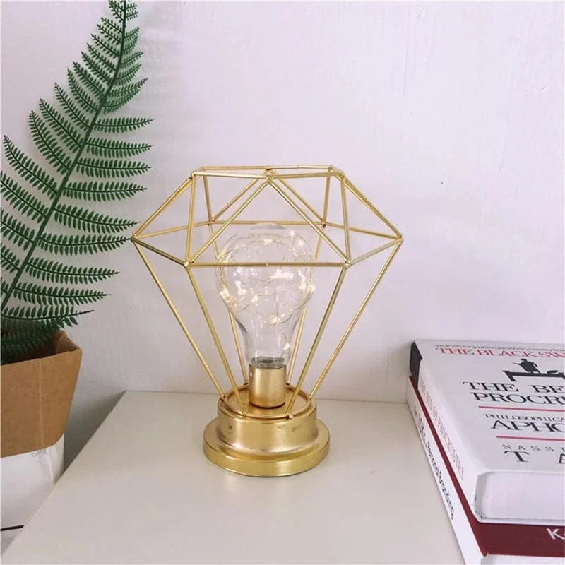 Lampe rétro LED Fer et Cuivre | Marco Lucetti