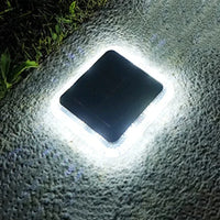 Lampe solaire au sol avec 8 LED | Marco Lucetti Carré Blanc / 1 PC