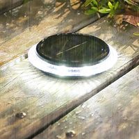 Lampe solaire au sol avec 8 LED | Marco Lucetti Rond Blanc / 1 PC