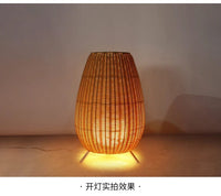 Lampe solaire d'extérieur en rotin tressé | Marco Lucetti