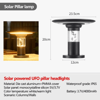 Lampe solaire de jardin LED étanche pour extérieur | Marco Lucetti