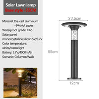 Lampe solaire de jardin LED étanche pour extérieur | Marco Lucetti Lampe à gazon solaire-A55