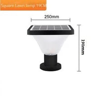 Lampe solaire extérieure étanche pour jardin en aluminium - Luxe et Durabilité | Marco Lucetti Carré-19cm