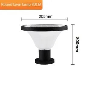 Lampe solaire extérieure étanche pour jardin en aluminium - Luxe et Durabilité | Marco Lucetti Rond-80cm