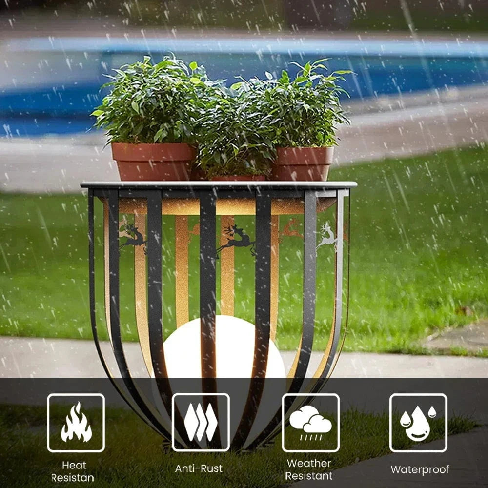 Lampe Solaire Imperméable en Treillis pour Jardin et Table Villa | Marco Lucetti