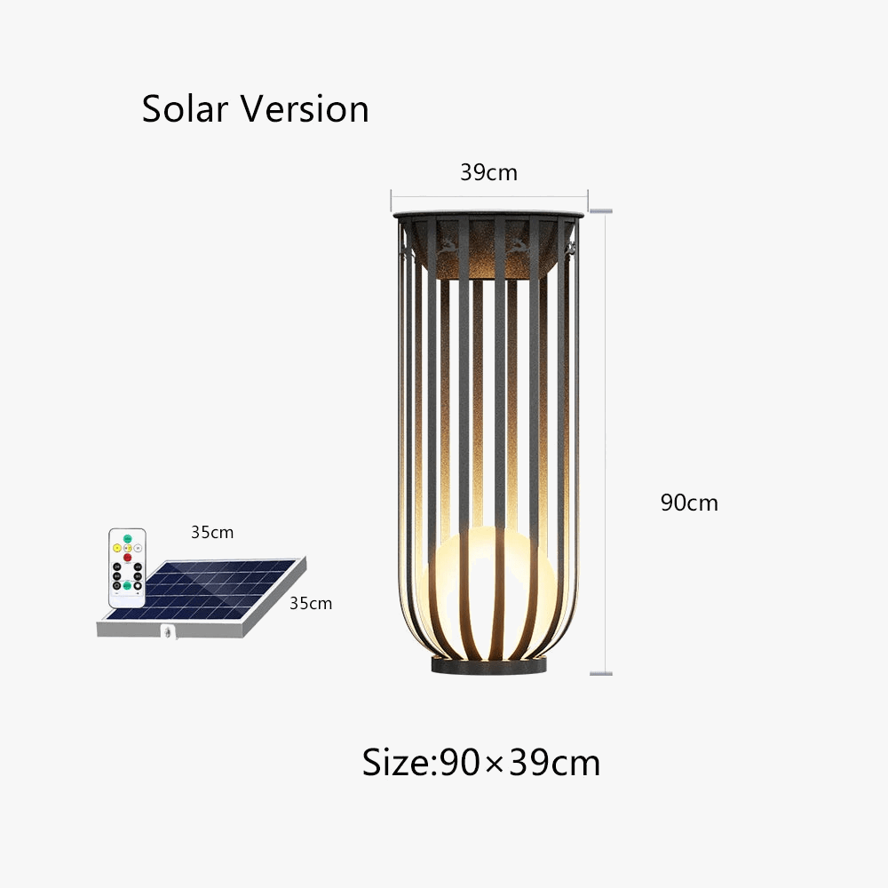 Lampe Solaire Imperméable en Treillis pour Jardin et Table Villa | Marco Lucetti