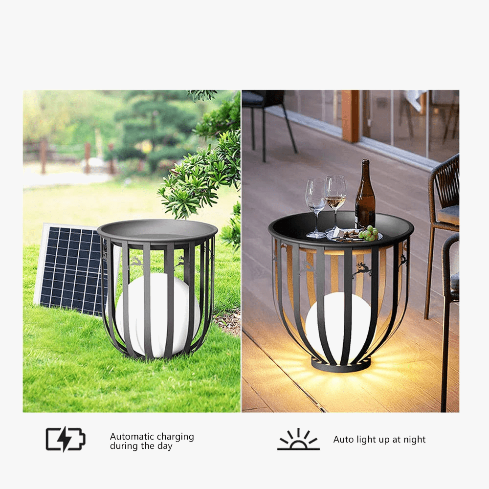 Lampe Solaire Imperméable en Treillis pour Jardin et Table Villa | Marco Lucetti