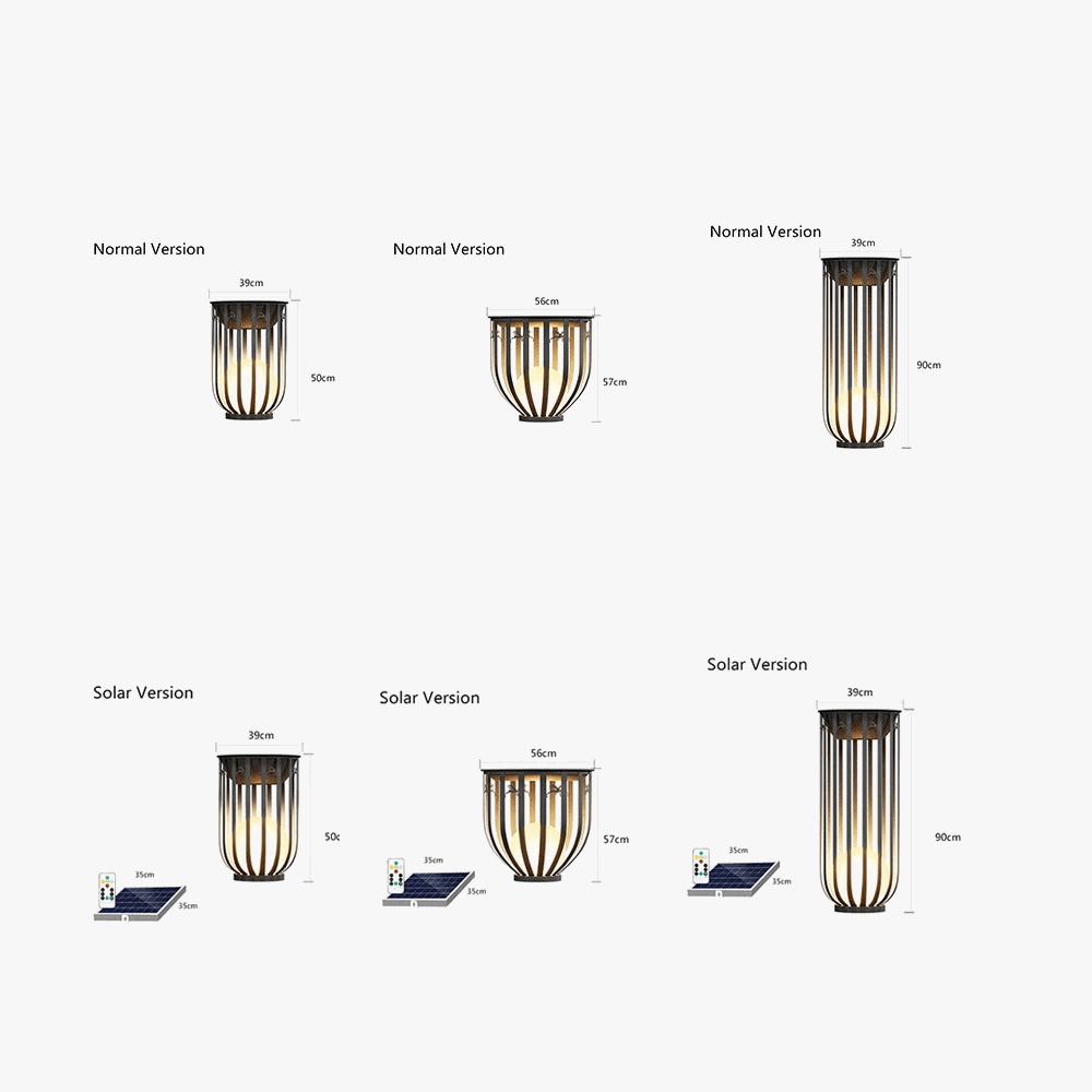 Lampe Solaire Imperméable en Treillis pour Jardin et Table Villa | Marco Lucetti