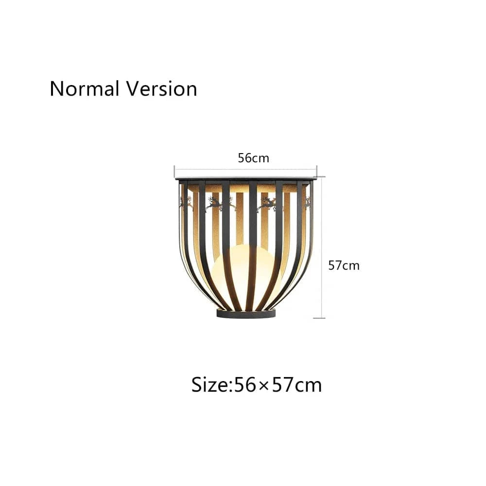 Lampe Solaire Imperméable en Treillis pour Jardin et Table Villa | Marco Lucetti 56X57cm1 / Lumière chaude 7W / CHINE