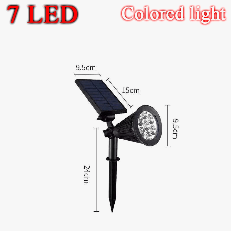 Lampe solaire LED changement de couleur pour jardin - IP65, étanche, décoration de jardin | Marco Lucetti