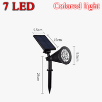 Lampe solaire LED changement de couleur pour jardin - IP65, étanche, décoration de jardin | Marco Lucetti