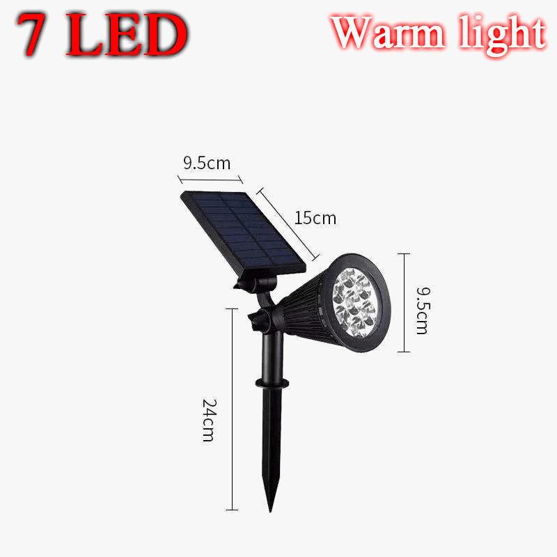 Lampe solaire LED changement de couleur pour jardin - IP65, étanche, décoration de jardin | Marco Lucetti