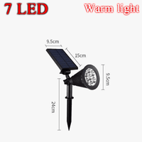 Lampe solaire LED changement de couleur pour jardin - IP65, étanche, décoration de jardin | Marco Lucetti