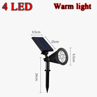 Lampe solaire LED changement de couleur pour jardin - IP65, étanche, décoration de jardin | Marco Lucetti