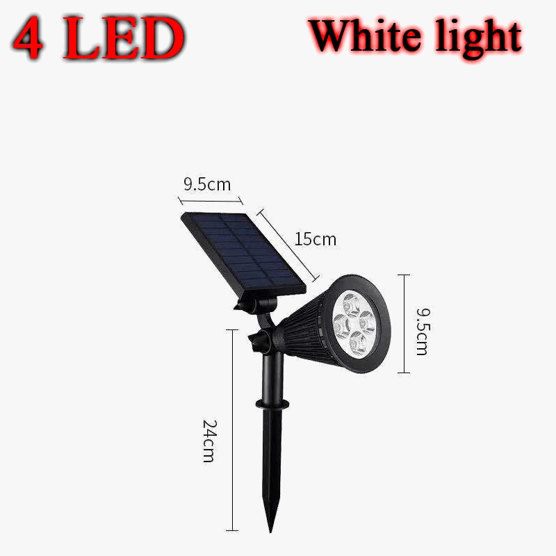 Lampe solaire LED changement de couleur pour jardin - IP65, étanche, décoration de jardin | Marco Lucetti