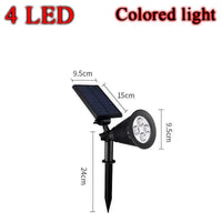 Lampe solaire LED changement de couleur pour jardin - IP65, étanche, décoration de jardin | Marco Lucetti Lumière colorée 4LED