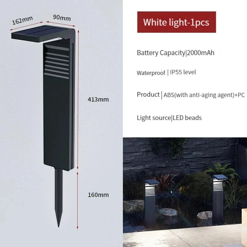 Lampe solaire LED pour jardin Villa - Éclairage extérieur résistant à l'eau IP55 | Marco Lucetti 1 pièces lumière blanche