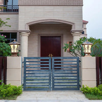 Lampe Solaire pour Pilier de Clôture Carré Vintage avec Télécommande | Marco Lucetti