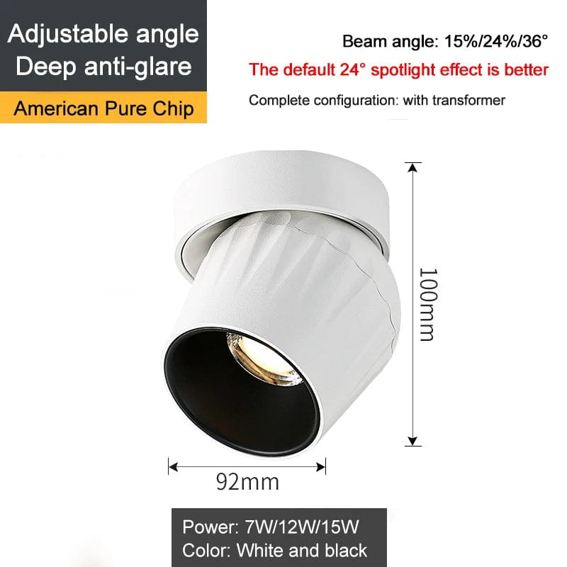 Lampe Spot LED Pliable Dimmable COB 15W - Éclairage Intérieur Design | Marco Lucetti