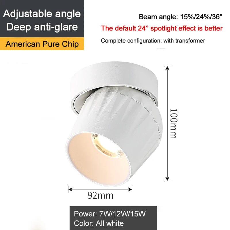 Lampe Spot LED Pliable Dimmable COB 15W - Éclairage Intérieur Design | Marco Lucetti