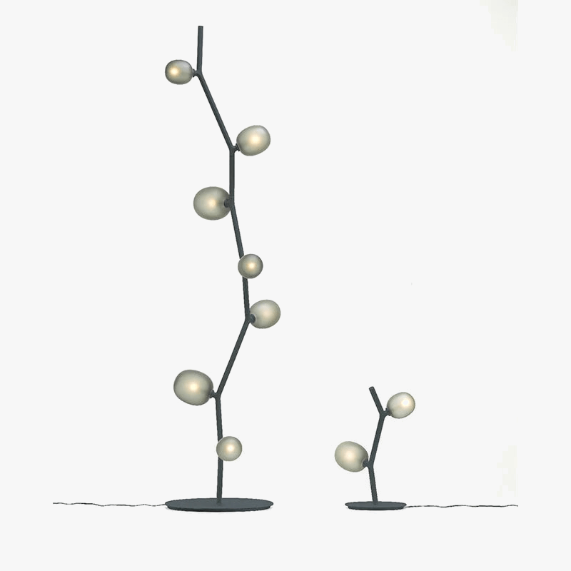 Lampe sur pied de verre de lierre au Design nordique et créatif | Marco Lucetti