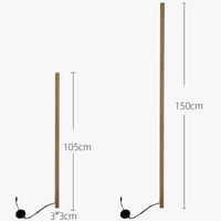 Lampe sur pied en bois massif - Design nordique minimaliste | Marco Lucetti