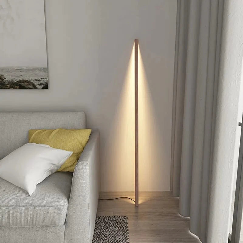 Lampe sur pied en bois massif - Design nordique minimaliste | Marco Lucetti