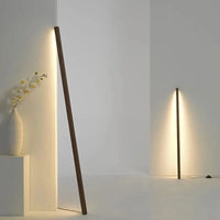 Lampe sur pied en bois massif - Design nordique minimaliste | Marco Lucetti