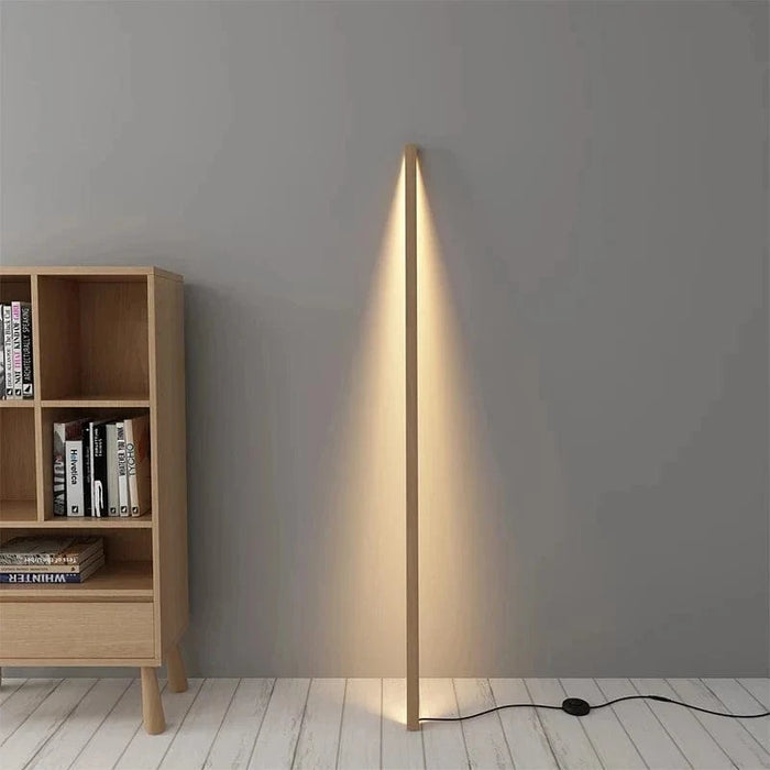 Lampe sur pied en bois massif - Design nordique minimaliste | Marco Lucetti