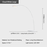 Lampe sur pied nordique modern - design créatif Nuage LED | Marco Lucetti