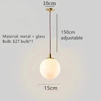 Lampe Suspendue Anellisée avec Fil Ajustable | Marco Lucetti 1 boule blanche / Blanc froid