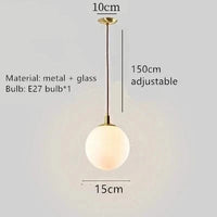 Lampe Suspendue Anellisée avec Fil Ajustable | Marco Lucetti 1 boule blanche / Blanc froid
