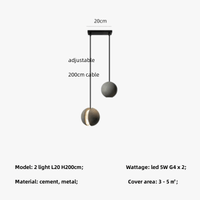 Lampe Suspendue au Design Nordique "Lune et Planète" | Marco Lucetti