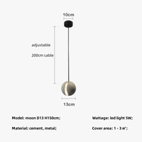 Lampe Suspendue au Design Nordique "Lune et Planète" | Marco Lucetti