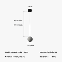 Lampe Suspendue au Design Nordique "Lune et Planète" | Marco Lucetti