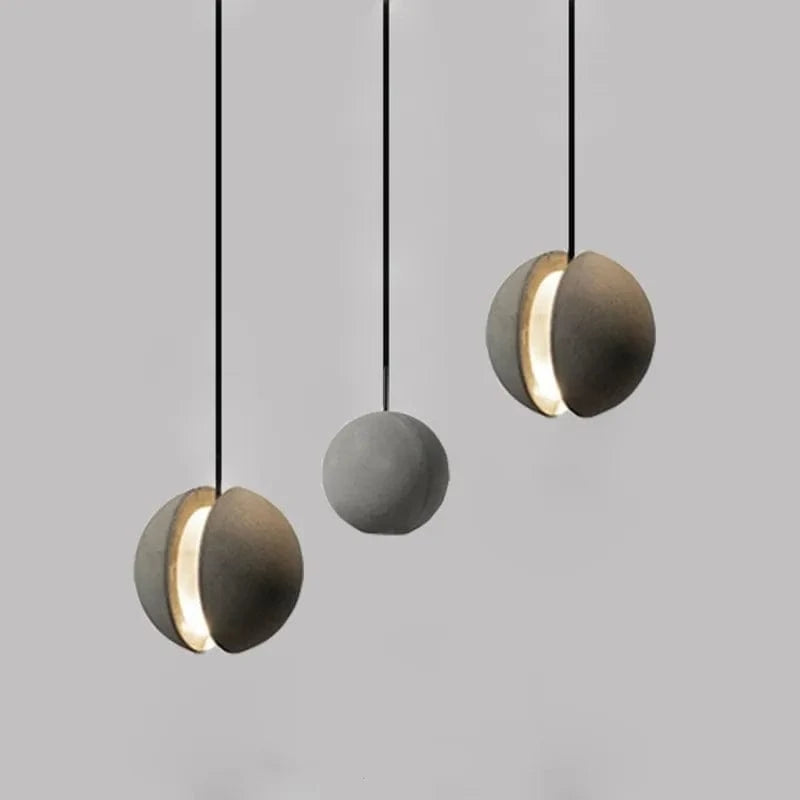 Lampe Suspendue au Design Nordique "Lune et Planète" | Marco Lucetti