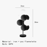 Lampe suspendue design avec cordon réglable en PVC et ampoule en verre